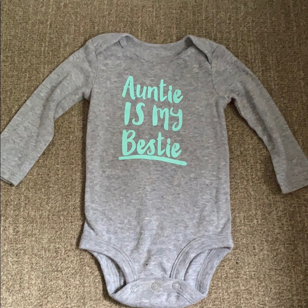 Auntie is my Bestie long sleeve onesie 6 months